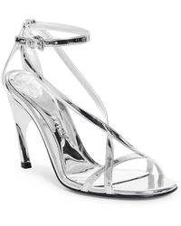 Alexander McQueen - Twisted Ankle Strap Sandal - Lyst