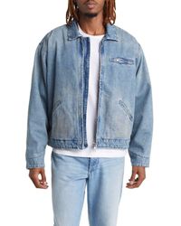 Elwood - Petrol Denim Jacket - Lyst