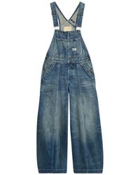 R13 - Siouxsie Wide Leg Overalls - Lyst