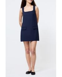 French Connection - Square Neck Shift Minidress - Lyst