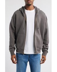 Elwood - Core Oversize Terry Full Zip Hoodie - Lyst