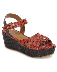 Callisto - Valencia Platform Wedge Sandal - Lyst