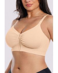 Shapellx - Skin Flow Seamless Front-Zip Wireless Bra - Lyst