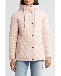 Michael Kors - Water Resistant Diamond Quilted Hooded Jacket - Lyst