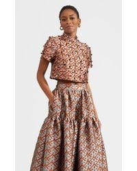 La DoubleJ - Juliet Crop Top Embroidered - Lyst