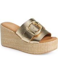 Chocolat Blu - Jana Platform Wedge Slide Sandal - Lyst