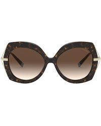 Tiffany & Co. - 54mm Gradient Butterfly Sunglasses - Lyst