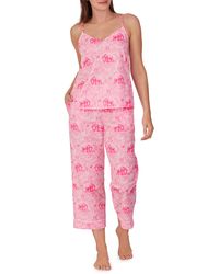 Bedhead - Print Organic Cotton Poplin Crop Pajamas - Lyst