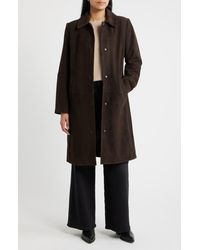 Bernardo - Long Suede Coat - Lyst