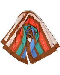 Cole Haan - Stripe Square Scarf - Lyst