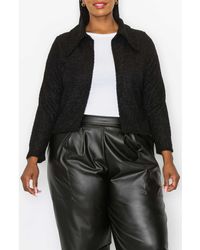 L I V D - Erica Faux Shearling Crop Jacket - Lyst