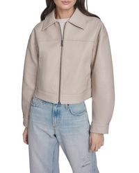 Levi's - Boxy Faux Leather Bomber Jacket - Lyst
