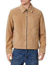 AllSaints - Rhone Suede Jacket - Lyst