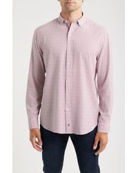 Johnston & Murphy - Xc+ Football Print Performance Button-Down Shirt - Lyst
