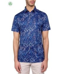 Con.struct - Regular Fit Splatter Print Recycled Performance Golf Button-Down Shirt - Lyst