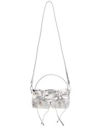 Acne Studios - Micro Multipocket Luxe Metallic Leather Crossbody Bag - Lyst