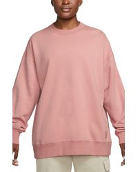 Nike - Flight Fleece Oversize Crewneck Sweatshirt - Lyst