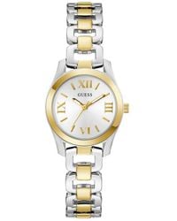 Guess - Veda Two-Tone Bracelet Watch, 28Mm - Lyst