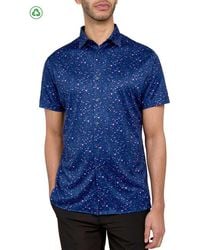 Con.struct - Regular Fit Paint Splatter Print Recycled Performance Golf Button-Down Shirt - Lyst