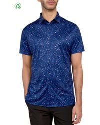 Con.struct - Regular Fit Paint Splatter Print Recycled Performance Golf Button-Down Shirt - Lyst