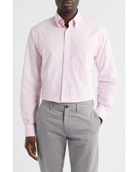 Eagle - Regular Fit Solid Cotton Button-Down Oxford Shirt - Lyst