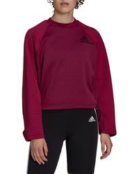 adidas cold shoulder sweatshirt white