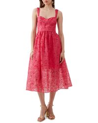 French Connection - Embroidered Lace Dress - Lyst