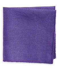 CLIFTON WILSON - Solid Linen Pocket Square - Lyst