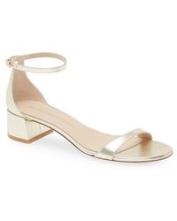 Stuart Weitzman - Nudist Block Heel Sandal - Lyst