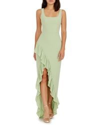 Dress the Population - Charlene Ruffle Gown - Lyst