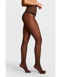 Commando - Houndstooth Sheer Tights - Lyst