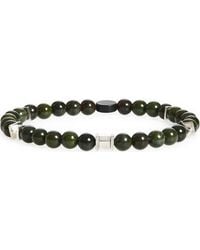 Caputo & Co. - Square Beaded Stretch Bracelet - Lyst