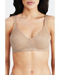 Dominique Intimates - Jolie Wire-Free Jacquard Soft Cup Minimizer Bra - Lyst