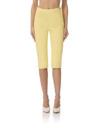AFRM - Calla Faux Leather Capri Pants - Lyst