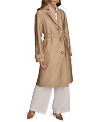 Donna Karan - Water Resistant Single Breasted Trench Coat - Lyst