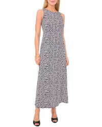 Vince Camuto - Floral Print Sleeveless Maxi Dress - Lyst