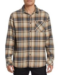 Quiksilver - Convex Plaid Stretch Flannel Button-Up Shirt - Lyst