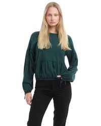 Wilt - Shirred Elastic Hem Tee - Lyst