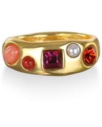 Sequin - Rococo Crystal & Faux Pearl Ring - Lyst