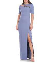 JS Collections - Ivy Beaded Column Gown - Lyst