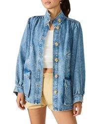 Steve Madden - Marceline Denim Shirt Jacket - Lyst
