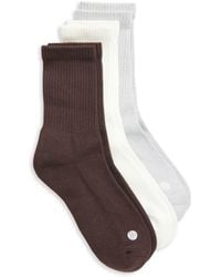 Zella - 3-Pack Crew Socks - Lyst