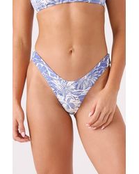 Roxy - Mana Scoop Cheeky Bikini Bottoms - Lyst