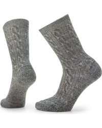 Smartwool - Everyday Cable Knit Merino Wool Blend Crew Socks - Lyst