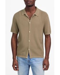 Madewell - Short Sleeve Open Stitch Cotton Button-Up Shirt - Lyst