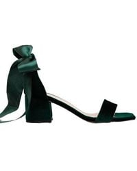 Forever & Always Shoes - Athena Low Heel Sandals With Ribbon - Lyst