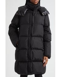 Moncler - Litte Water Resistant Down Long Coat - Lyst