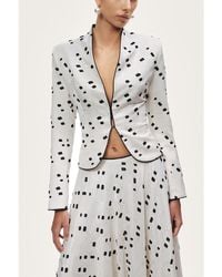 Nocturne - Printed Tailored Jacket - Lyst