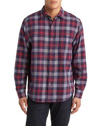 Tommy Bahama - Canyon Beach Cozy Check Flannel Button-up Shirt - Lyst