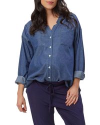 Stowaway Collection - Chambray Maternity Top - Lyst